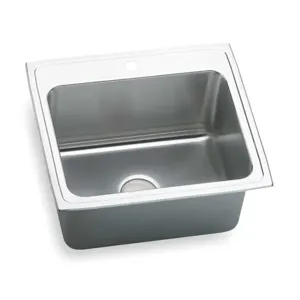 ELKAY DLR2522123 Drop-in Sink With Faucet Ledge 25 Inch Length | AC8HPJ 3AEG6