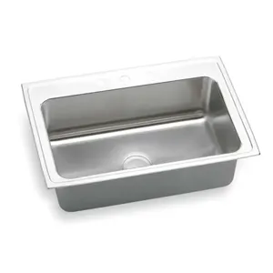 ELKAY DLRS3322103 Drop-in Sink With Faucet Ledge 33 Inch Length | AC8HPK 3AEG7