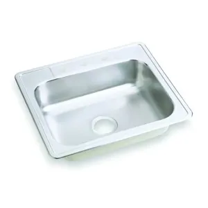 ELKAY D125223 Drop-in Sink With Faucet Ledge 25 Inch Length | AC8HPF 3AEG3