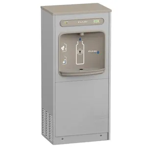 ELKAY DSSBF8S2X Bottle Filling Station, Floor Standing, Filtered, 8 GPH, Stainless Steel, Modified | CY3MFR