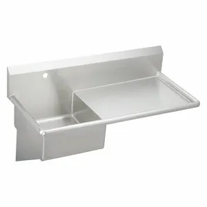 ELKAY ESS4924R1 Service Sink, Stainless Steel, Silver, 18 x 20 1/2 Inch Bowl Size, 10 Inch Bowl Depth | CJ3HDV 52JY84