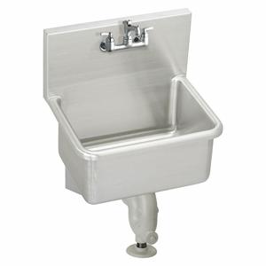 ELKAY ESSB2520C Service Sink Kit, 4 Inch Size, Dual Manual Lever Faucet Handle, Stainless Steel | CJ3HEA 52JY90