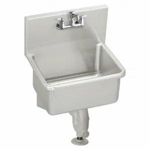 ELKAY ESSB2520C Service Sink Kit, 4 Inch Size, Dual Manual Lever Faucet Handle, Stainless Steel | CJ3HEA 52JY90