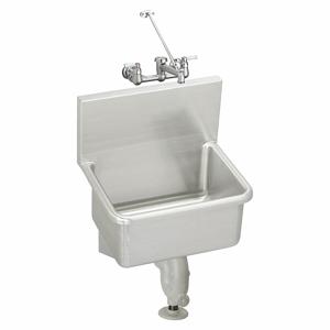 ELKAY ESSW2520C Service Sink Kit, 4 Inch Size, Dual Manual Lever Faucet Handle, Stainless Steel | CJ3HEE 52JY93