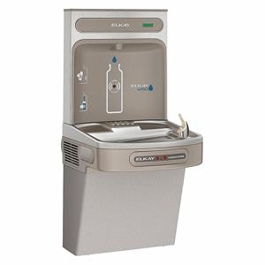 ELKAY EZO8WSLK Drinking Fountain, With Bottle Filler, Refrigerated, 39 1/8 Inch Height, Gray | CJ2ATE 60NJ95
