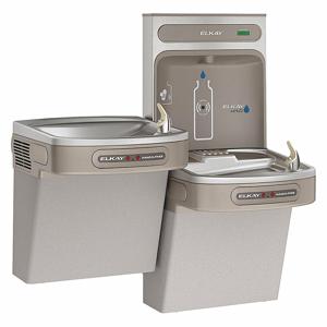ELKAY EZOOTL8WSLK Drinking Fountain, With Bottle Filler, Refrigerated, 39 1/8 Inch Height, Gray | CJ2ATF 60NJ91