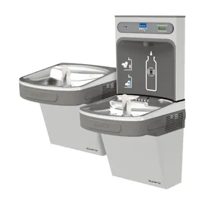 ELKAY EZSTL8WSS2K Bottle Filling Station With Versatile Bi Level Ada Cooler, Non Filtered, Stainless 220V | CY3MGD