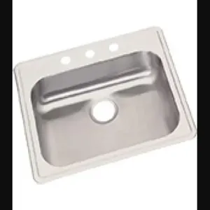 ELKAY GE125213 Drop-in Sink With Faucet Ledge 25 Inch Length | AA3RYQ 11U321