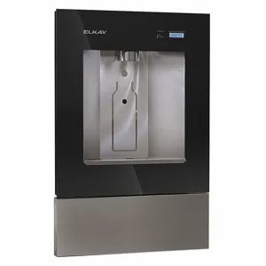 ELKAY LBWD00BKC Bottle Filler, In-Wall, Filtered, Non-Refrigerated, 28 Inch Height, Black | CH9THK 54ZH54