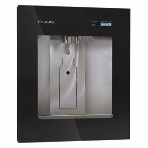 ELKAY LBWD06BKK Bottle Filler, In-Wall, Filtered, 1.5 GPH, 20 1/2 Inch Height, Black | CH9THG 54ZH56