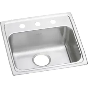 ELKAY LRAD1918553 Drop-in Sink With Faucet Ledge 19 Inch Length | AA3RYU 11U324