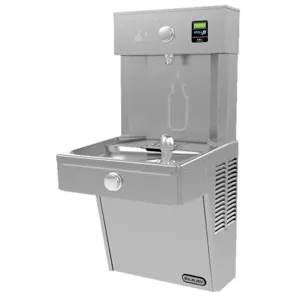 ELKAY LVRCDWS2K Bottle Filling Station With Single Cooler, Filtered, Vandal Resistant, Stainless, 220V | CY3MGX