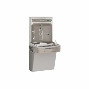 ELKAY LZSDWSLK Drinking Fountain, With Bottle Filler, 39 1/8 Inch Height, Gray | CJ2ATK 34K038