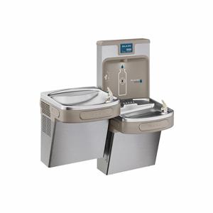 ELKAY LZSTL8WSSP Drinking Fountain, With Bottle Filler, Refrigerated, 39 1/2 Inch Height, SS | CJ2ATQ 39AM88