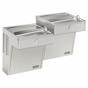 ELKAY VRCTLR8SC Two-Level Drinking Fountain, On-Wall, 8 gph, 27 1/8 Inch Height, 18 5/8 Inch Depth | CJ3RHC 34K060