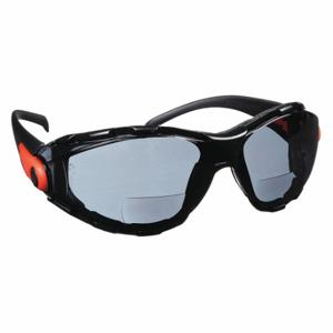 ELVEX RX-GG-40G-AF-2.0 Bifocal SReading Glasses, Wraparound Frame, Frameless, +2.00, Gray, Black, Black | CP4FZW 21C988