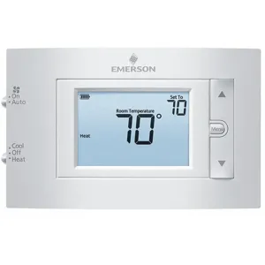 EMERSON 1F83H-21NP Low Voltage Thermostat, Digital, Heat or Cool, Manual, Cool-Heat-Off, Auto-On, Horizontal | CP4GCJ 42PD11