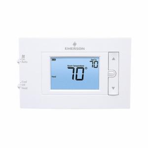 EMERSON 1F83H-21NP Low Voltage Thermostat, Digital, Heat or Cool, Manual, Cool-Heat-Off, Auto-On, Horizontal | CP4GCJ 42PD11