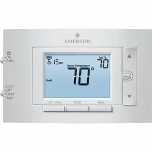 EMERSON 1F83H-21PR Low Voltage Thermostat, Heat and Cool, Manual, 0 Heating Stages - Conventional System | CP4GCH 42PD15