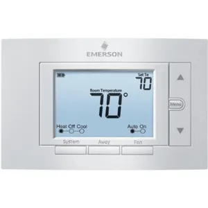 EMERSON 1F85U-42PR Low Voltage Thermostat, Stages Cool 2, Stages Heat 4 | CD2KWT 42PD17