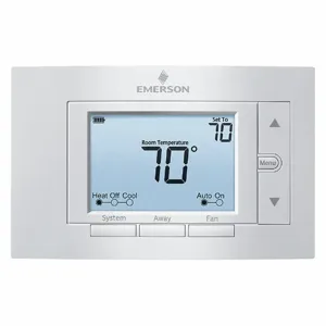 EMERSON 1F85U-42PR Low Voltage Thermostat, Stages Cool 2, Stages Heat 4 | CD2KWT 42PD17