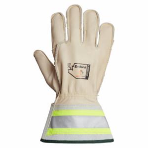 ENDURA 365DLX2M Leather Gloves, Size M, Horsehide, Premium, Glove, Full Finger, Gauntlet Cuff, Unlined | CT2TCF 55ND70