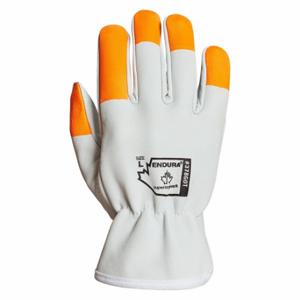 ENDURA 378GOTXS Leather Gloves, XS, Goatskin, Std, Glove, Full Finger, Safety Cuff, Unlined, 12 PK | CT2TPM 55ND49
