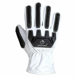 ENDURA 378GTXVBEXS Leather Gloves, XS, ANSI Cut Level A5, ANSI Impact Level 2, Drivers Glove, White | CT2CDL 803J80