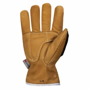 ENDURA 378TXTVBL Leather Gloves, Size L, -13 Deg F Min Temp, ANSI Cut Level A6, ANSI Impact Level 2, Tan | CT2BZN 803J69