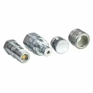 ENERPAC A604 Regular Hydraulic Coupler, Complete Set, 10000 PSI, Chrome | AG6RNP 46C607