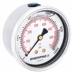 ENERPAC G2537R Hydraulic Pressure Gauge, 2.50 Inch Face, Glycerine Filled, 10000 Max. Psi | AD6MRN 46C571