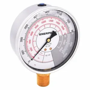 ENERPAC GF10P Hydraulic Force and Pressure Gauge, Imperial Scale, 10 Ton, Cylinders | AD6MRQ 46C573