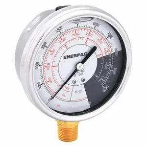 ENERPAC GF20P Hydraulic Force and Pressure Gauge, Imperial Scale, 25 Ton, Cylinders | AD6MRR 46C574