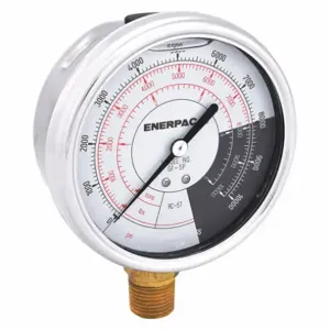 ENERPAC GF5P Hydraulic Force and Pressure Gauge, Imperial Scale, 5 Ton, Cylinders | AA6HTQ 14A077