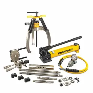 ENERPAC LGHMS310H Hydraulic Master Puller Set, 3 Jaw, 10T, Hand Pump | CM9KGD