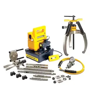 ENERPAC LGHMS314EB Hydraulic Master Puller Set, 3 Jaw, 14T, E Pump, 115V | CM9KGF