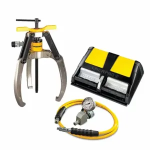 ENERPAC LGHS364EE Puller, Lock Grip Hydraulic Set, 3 Jaw, 64T, E Pump, 230V | CM9KHR