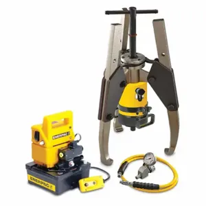 ENERPAC LGHS364EB Puller, Lock Grip Hydraulic Set, 3 Jaw, 64T, E Pump, 115V | CM9KHQ