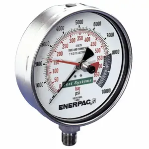 ENERPAC T6010L Test System Gauge, Stainless Steel, 40000 Max. Psi | AA8KUH 18Y552