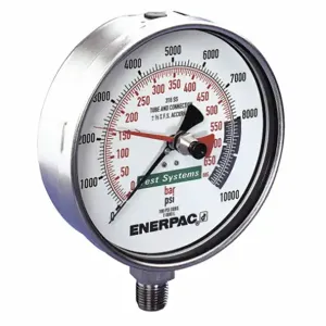 ENERPAC T6007L Pressure Gauge, 10000 PSI | CM9LYU