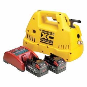 ENERPAC XC1202MB Cordless Hydraulic Pump, 3/2 Valve, 120 Inch Cu. Capacity Usable Oil, 115V | AG6RMG 46C543