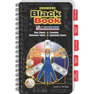 ENGINEERS BLACK BOOK EBB3INCH-L Engineers Black Book, 3. Auflage, Zoll-Typ, großes Format | CD4RDK
