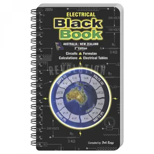 ENGINEERS BLACK BOOK ELBB-AUST-NZ-2ED Electrical Black Book, 2nd Edition, Pocket Size, Australian/New Zealand | CH9CQG ELBB2-AUST/NZS