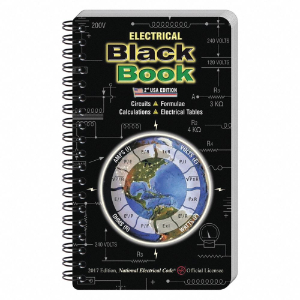 ENGINEERS BLACK BOOK ELBB2USA Electrical Black Book, 2nd Edition, Spiralbound, English, Pocket Size, USA | CH9CQH