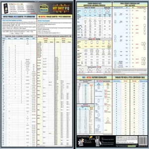 ENGINEERS BLACK BOOK FBB-HSF13 Fastener Tech Sheet Unified Thread Combo | AE3GVZ 5DFF3