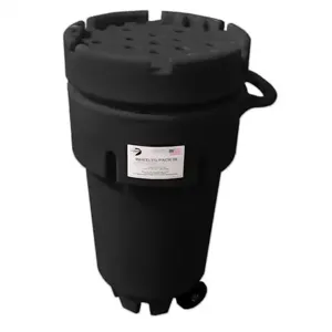 ENPAC 1259-BD Wheeled Poly-SpillPack, 50 Gallon Capacity, With Screw-Top Lid | CF3GTM