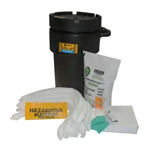 ENPAC 1350KO-BD Wheeled Poly-SpillPak Drum Spill Kit, 50 Gallon Capacity, Oil Only | CF3FXN