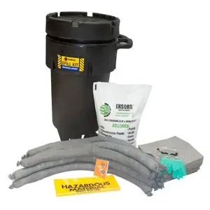 ENPAC 1350KU-BD Wheeled Poly-SpillPak Drum Spill Kit, 50 Gallon Capacity, Universal | CF3FXM