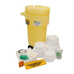 ENPAC 1352-YE Wheeled Overpack Salvage Drum Spill Kit, Oil Only, 50 Gallon Capacity | CF3GTP