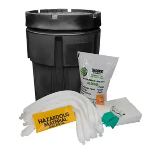 ENPAC 1395KO-BD Poly-SpillPack Drum Spill Kit, Oil Only, Black Diamond, 95 Gallon Capacity | CF3GRR